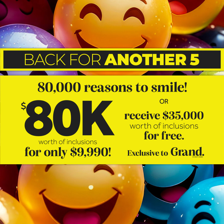 80,000 reasons to smile! 