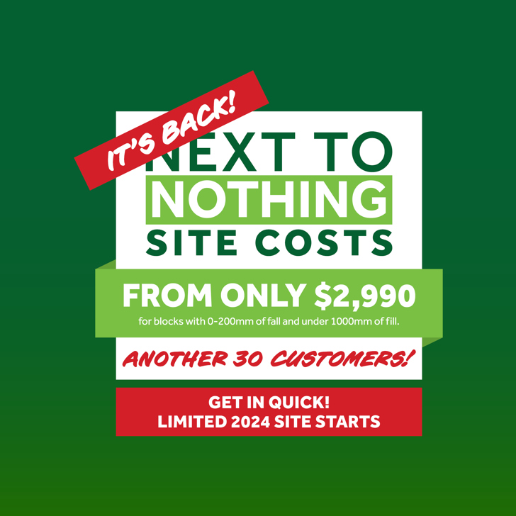 Next to Nothing Site Cost is back! 